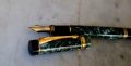 STYLO PLUME PARKER DUOFOLD CENTENNIAL VERT MARBRE - PLUME EN OR MASSIF 18 CARATS – Image 2