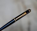 STYLO BILLE CARTIER DIABOLO EN RESINE NOIRE & PL. OR 18 CARATS - 114 MM – Image 2