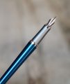 STYLO PLUME PARKER LAQUE BLEU VERT & CAPUCHON METAL - PLUME MOYENNE – Image 2