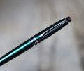 STYLO ROLLER WATERMAN EXPERT EN METAL LAQUE VERTE ANNELEE & CHROME – Image 2