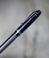 STYLO PLUME PILOT CUSTOM 74 DEMONSTRATOR GRIS - PLUME EN OR MASSIF 14 CARATS – Image 2