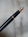 STYLO PLUME WATERMAN MAN SUPER 6 - RESINE NOIRE - PLUME OR MASSIF 18 CARATS – Image 2