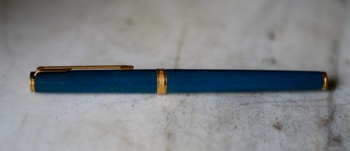 STYLO PLUME PARKER PREMIER LAQUE VERTE POUSSIERE D'OR - PLUME EN OR MASSIF18 CARATS - RARE VERSION