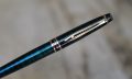 STYLO PLUME WATERMAN EXPERT EN METAL LAQUE VERT FONCE NOIR & CHROME – Image 2