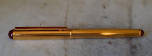 STYLO PLUME WATERMAN GOUTTE PL. OR FINITION GODRONS - PLUME OR 18 CARATS - RARE