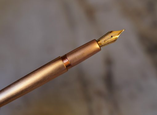 STYLO PLUME JACQUES HERBIN PL. OR FINITION BROSSEE - PLUME FINE - DESIGN SUPERBE
