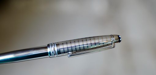 STYLO BILLE MONTBLANC MEISTERSTÜCK PL. PLATINE FINITION GEOMETRIQUE