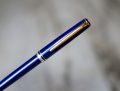STYLO BILLE MONTBLANC GENERATION EN RESINE BLEU NUIT & PL. OR 18 CARATS – Image 2