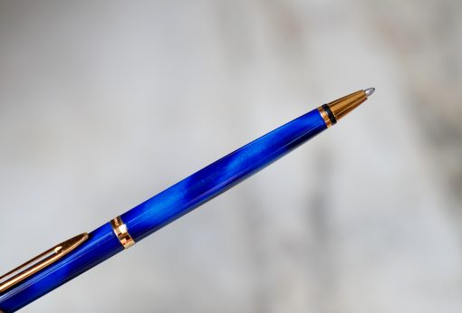 STYLO BILLE WATERMAN PREFACE EN LAQUE BLEUE LAPIS LAZULI & PL. OR 18 CARATS