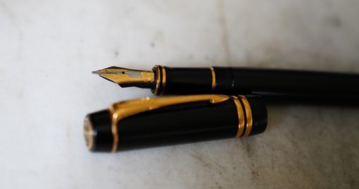 STYLO PLUME PARKER DUOFOLD CENTENNIAL - PLUME OR MASSIF 18 CARATS - EXTRA FINE
