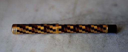 STYLO PLUME WATERMAN LADY FACETTES - PLUME OR MASSIF 18 CARATS