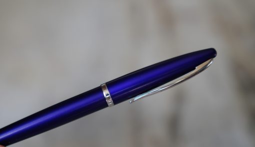 STYLO ROLLER WATERMAN CARENE EN LAQUE VIOLET MAT - FINITION CHROMEE