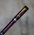 STYLO PLUME PARKER DUOFOLD CENTENNIAL RESINE VIOLET MARBREE-PLUME OR MASSIF 18 CARATS – Image 2