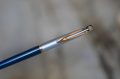 STYLO BILLE WATERMAN CF EN RESINE BLEU GRIS - CAPUCHON METAL CHROME & PL. OR – Image 2