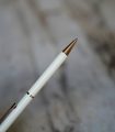 STYLO BILLE SHEAFFER TARGA EN LAQUE BLANCHE & PL. OR 18 CARATS - RARE VERSION – Image 2