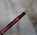 STYLO PLUME PARISIANA RIPPLE SAFETY - PLUME EN OR MASSIF 18 CARATS - RARE ANCIEN – Image 2
