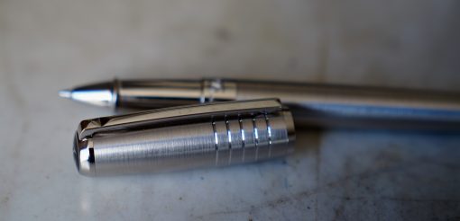 SPLENDIDE STYLO ROLLER S.T. DUPONT ELYSEE FINITION METAL BROSSE & PALLADIUM