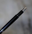STYLO PLUME MONTBLANC STARWALKER NOIR FINITION PLATINUM - PLUME OR MASSIF 14 CTS – Image 2