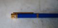 STYLO PLUME CARTIER MUST EN LAQUE BLEUE - PLUME OR MASSIF 18 CARATS – Image 2