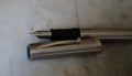 STYLO PLUME SHEAFFER EN METAL BROSSE CYLINDRIQUE - PLUME METAL MOYENNE – Image 2
