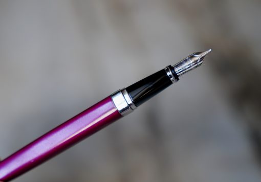 STYLO PLUME WATERMAN EXCEPTION LAQUE ROSE - PLUME EN OR MASSIF 18 CARATS