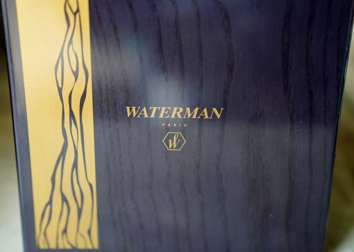 STYLO PLUME WATERMAN EXCEPTION EN ARGENT MASSIF 925- FINITION ECORCE