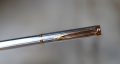 STYLO PLUME WATERMAN GENTLEMAN EN ARGENT MASSIF- FINITION GODRONS - PLUME OR MASSIF 18 CARATS – Image 2