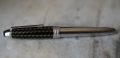 MAGNIFIQUE STYLO PLUME MONTBLANC MEISTERSTÜCK SOLITAIRE PLATINE - FIN. CARBONE – Image 2