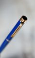 STYLO PLUME SHEAFFER TARGA LAQUE HERMES BLUE - PLUME EN OR MASSIF 14 CARATS – Image 2