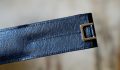 ETUI A STYLOS S.T. DUPONT EN CUIR NOIR AVEC ANNEAU METAL - MODELE DEUX PLACES – Image 2