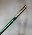 STYLO PLUME SHEAFFER TARGA SLIM LAQUE VERT MARBRE - PLUME EN OR MASSIF 14 CARATS – Image 2