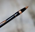STYLO BILLE MONTBLANC STARWALKER EN RESINE NOIRE - FINITION PL. OR ROSE – Image 2