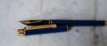 STYLO PLUME SHEAFFER TARGA SLIM LAQUE HERMES BLUE - PLUME EN OR MASSIF 18 CARATS – Image 2