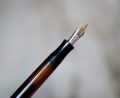 STYLO PLUME MONTBLANC L 134 - PLUME EN OR MASSIF 14 C - FLEX LARGE – Image 2