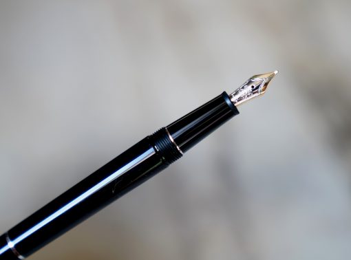 STYLO PLUME MONTBLANC MEISTERSTÜCK 145 CHOPIN PLATINUM - PLUME OR MASSIF 14 CTS
