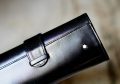 A STYLOS A MONTBLANC TRAVELLER EN CUIR NOIR - MODELE A RABAT – Image 2