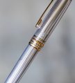 STYLO BILLE MONTBLANC MEISTERSTÜCK MOZART ARGENT MASSIF 925 - GODRONS – Image 2