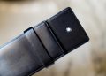 ETUI A STYLOS MONTBLANC SIENA EN CUIR NOIR - MODELE TROIS PLACES – Image 2
