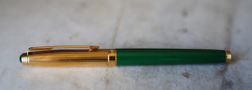 STYLO PLUME PARKER 75 CUSTOM EN RESINE VERTE - PLUME EN OR MASSIF 18 K - MOYENNE