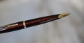 STYLO BILLE WATERMAN CARENE EN LAQUE AMBRE MOIREE & PL. OR 18 CARATS – Image 2