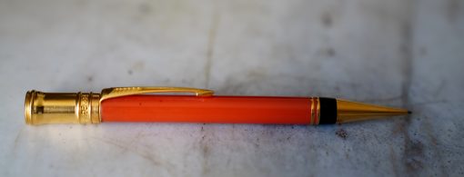 STYLO PORTE-MINES PARKER DUOFOLD TANGO ORANGE & PL. OR - RARE VERSION