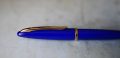 STYLO BILLE WATERMAN CARENE EN LAQUE BLEU ROYAL & PL. OR 18 CARATS – Image 2