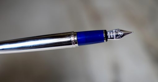 EXCEPTIONNEL STYLO PLUME WATERMAN ETALON ARGENT MASSIF 925 -PLUME EN OR MASSIF 18 CARATS MOYENNE