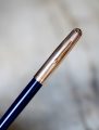 STYLO PLUME PARKER 51 RESINE BLEU FONCE & PL. OR - PLUME OR MOYENNE – Image 2