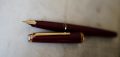 STYLO PLUME MONTBLANC CLASSIC EN RESINE BORDEAUX - PL.UME DOREE MOYENNE – Image 2