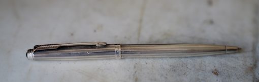 STYLO BILLE PARKER 75 VENDÔME EN ARGENT MASSIF 925 MOTIF LIGNES