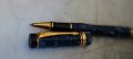 STYLO ROLLER PARKER DUOFOLD EN RESINE BLEUE MARBREE & PL. OR 18 CARATS – Image 2