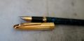 STYLO PLUME SHEAFFER CREST LAQUE VERT MARBRE & PL. OR - PLUME EN OR MASSIF 18 CARATS – Image 2