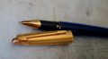 STYLO ROLLER WATERMAN EDSON EN RESINE BLEUE & PL. OR 18 CARATS – Image 2