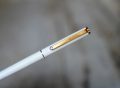 STYLO PLUME MONTBLANC NOBLESSE LAQUE BLANCHE - PLUME OR MASSIF - RARE VERSION – Image 2